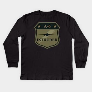 A-6 Intruder Patch (subdued) Kids Long Sleeve T-Shirt